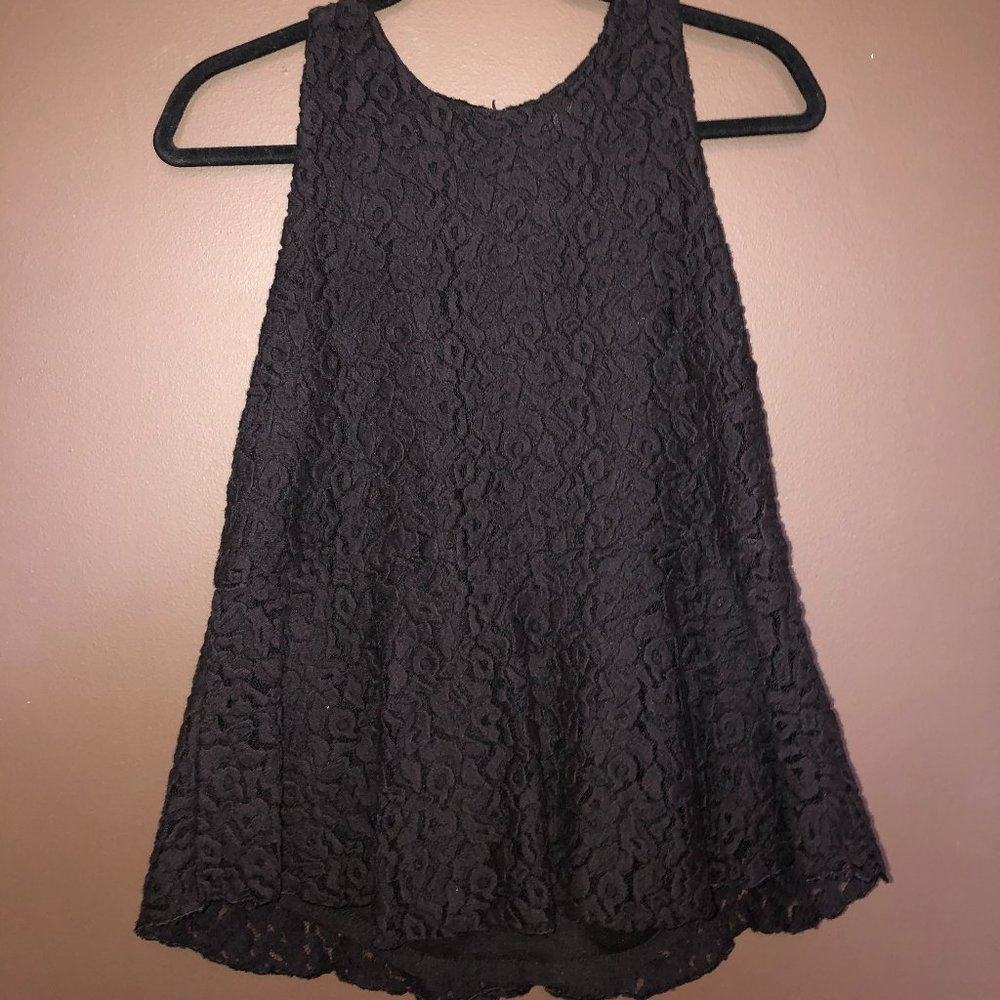 Black High-neck tank top